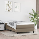 Vidaxl pocketveringmatras medium 100x200x20 cm stof taupe