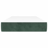 Vidaxl pocketveringmatras medium 100x200x20 cm fluweel donkergroen