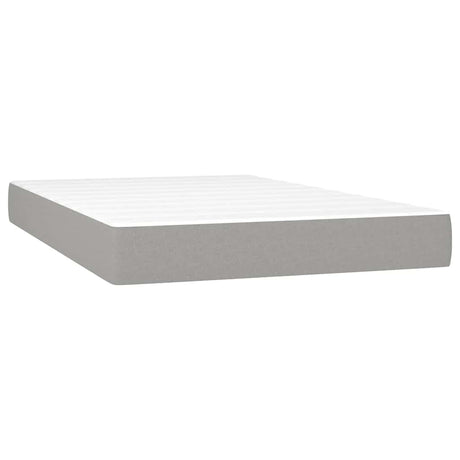 Vidaxl pocketveringmatras medium 120x200x20 cm stof lichtgrijs