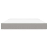 Vidaxl pocketveringmatras medium 140x200x20 cm stof lichtgrijs