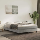 Vidaxl pocketveringmatras medium 140x200x20 cm fluweel lichtgrijs
