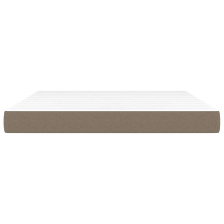 Vidaxl pocketveringmatras medium 180x200x20 cm stof taupe