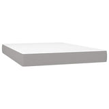Vidaxl pocketveringmatras medium full 137x190x20 cm stof lichtgrijs