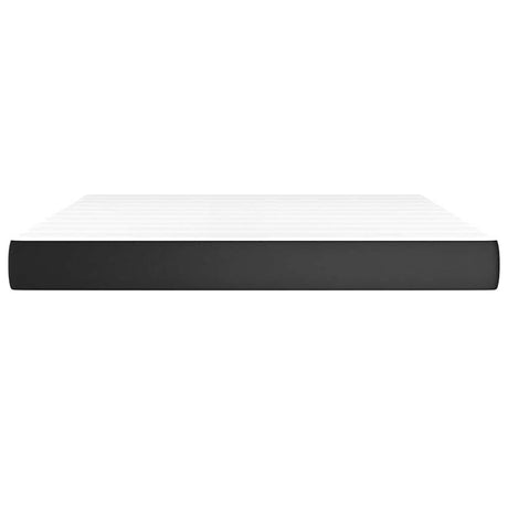 Vidaxl pocketveringmatras medium queen 152x203x20 cm kunstleer zwart