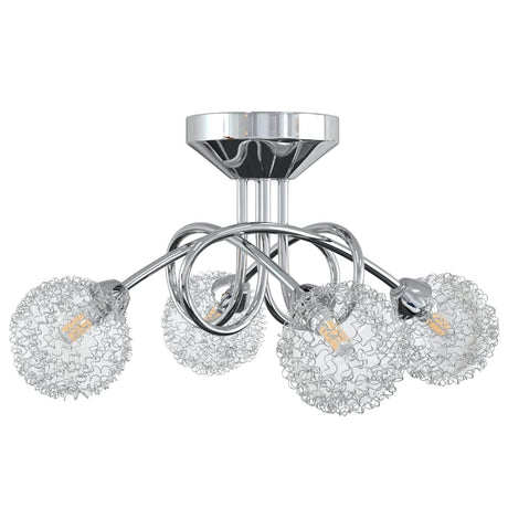 VIDAXL -Deckenlampe mit Maschendrahtkappen für 4 x G9 LED