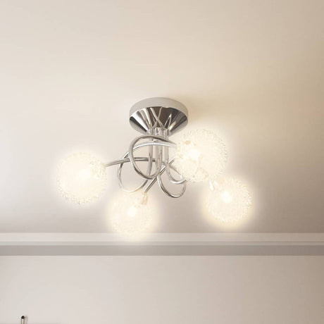 VIDAXL -Deckenlampe mit Maschendrahtkappen für 4 x G9 LED