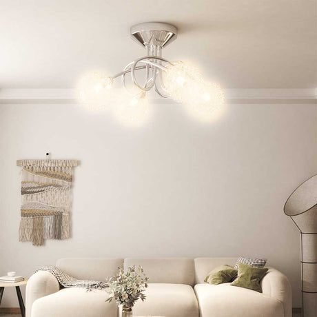 VIDAXL -Deckenlampe mit Maschendrahtkappen für 4 x G9 LED