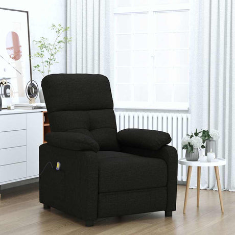 Vidaxl massagestoel stof zwart