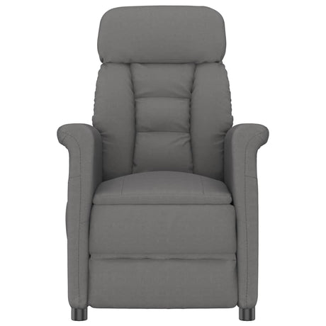 Vidaxl massagestoel donkergrijs 96.5 x 70.5 x 95 cm microvezel