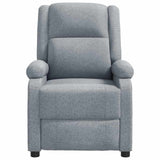 Vidaxl fauteuil verstelbaar stof lichtgrijs