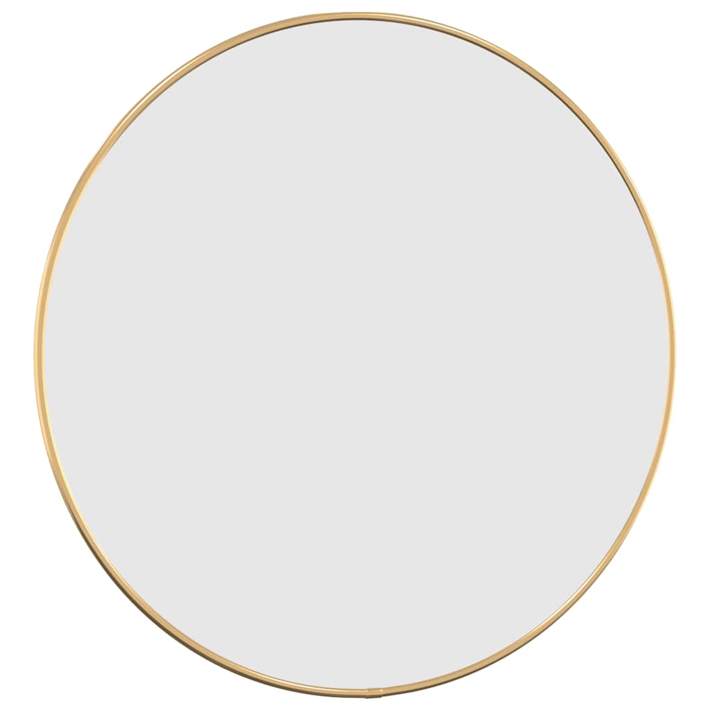 Vidaxl -Wandspiegel um Ø50 cm Gold gefärbt