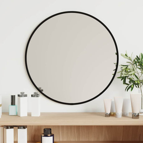 Vidaxl Wandspiegel rund Ø40 cm schwarz