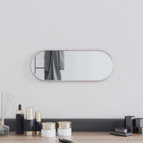 Vidaxx Wandspiegel 40x15 cm oval silberfarben