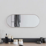 Vidaxl -Wandspiegel 50x20 cm oval Silberfarbe