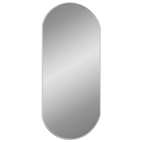 VIDAXL -Wandspiegel 80x35 cm oval Silberfarbe