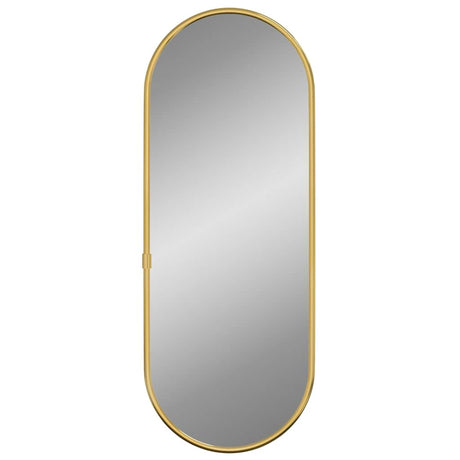 Vidaxx Wandspiegel 40x15 cm oval goldfarben