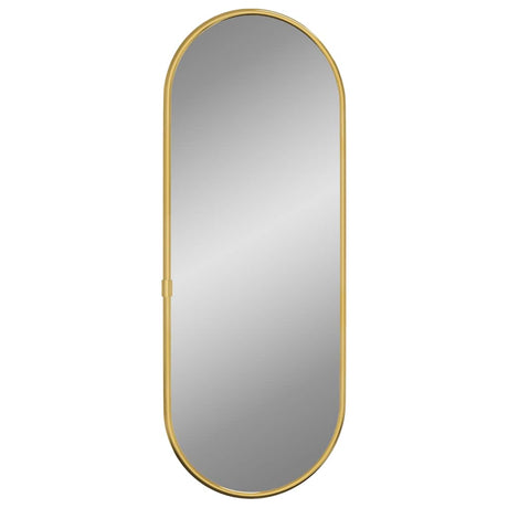 Vidaxx Wandspiegel 40x15 cm oval goldfarben