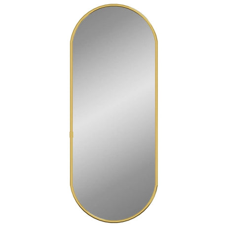 Vidaxl Wandspiegel 50x20 cm ovales Goldfarbe