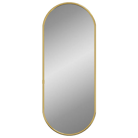 Vidaxl Wandspiegel 60x25 cm ovales Goldfarbe