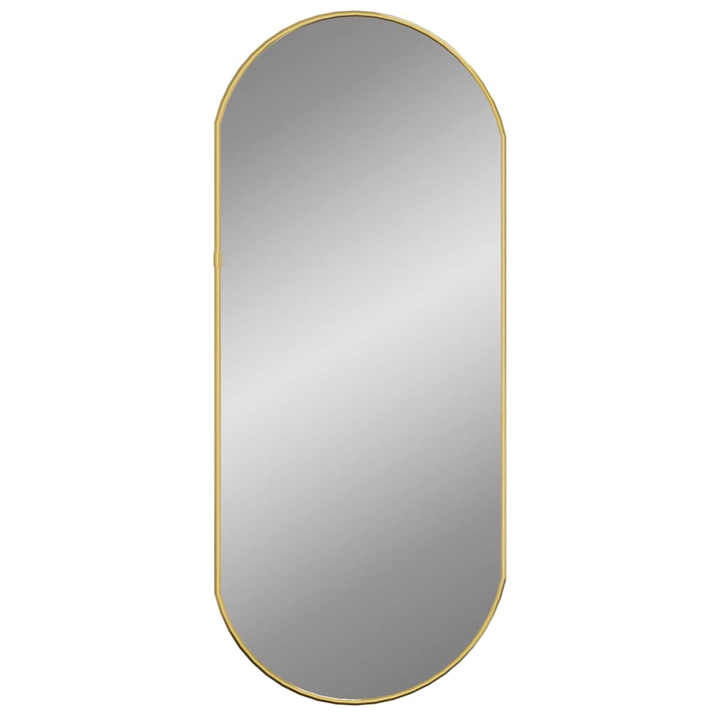 Vidaxx Wandspiegel 70x30 cm oval goldfarben