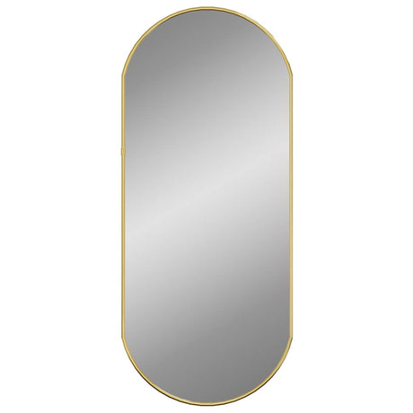 Vidaxx Wandspiegel 70x30 cm oval goldfarben