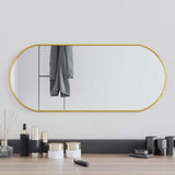 Vidaxx Wandspiegel 70x30 cm oval goldfarben