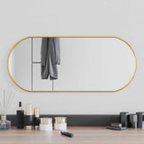 Vidaxx Wandspiegel 70x30 cm oval goldfarben