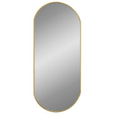 Vidaxl Wandspiegel 80x35 cm ovales Goldfarbe