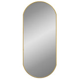 Vidaxl Wandspiegel 80x35 cm ovales Goldfarbe
