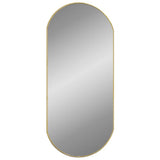 Vidaxl Wandspiegel 90x40 cm ovales Goldfarbe