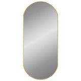 Vidaxl Wandspiegel 90x40 cm ovales Goldfarbe