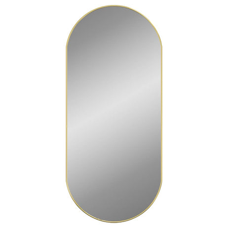 Vidaxl Wandspiegel 100x45 cm ovales Goldfarbe