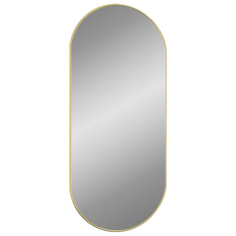 Vidaxl Wandspiegel 100x45 cm ovales Goldfarbe