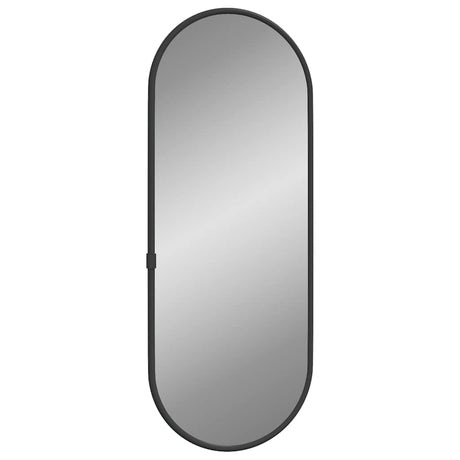 Vidaxx Wandspiegel 40x15 cm oval schwarz