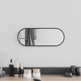 Vidaxx Wandspiegel 40x15 cm oval schwarz