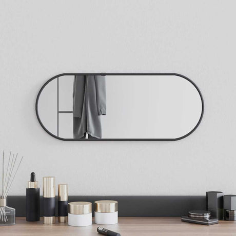 Vidaxx Wandspiegel 50x20 cm oval schwarz