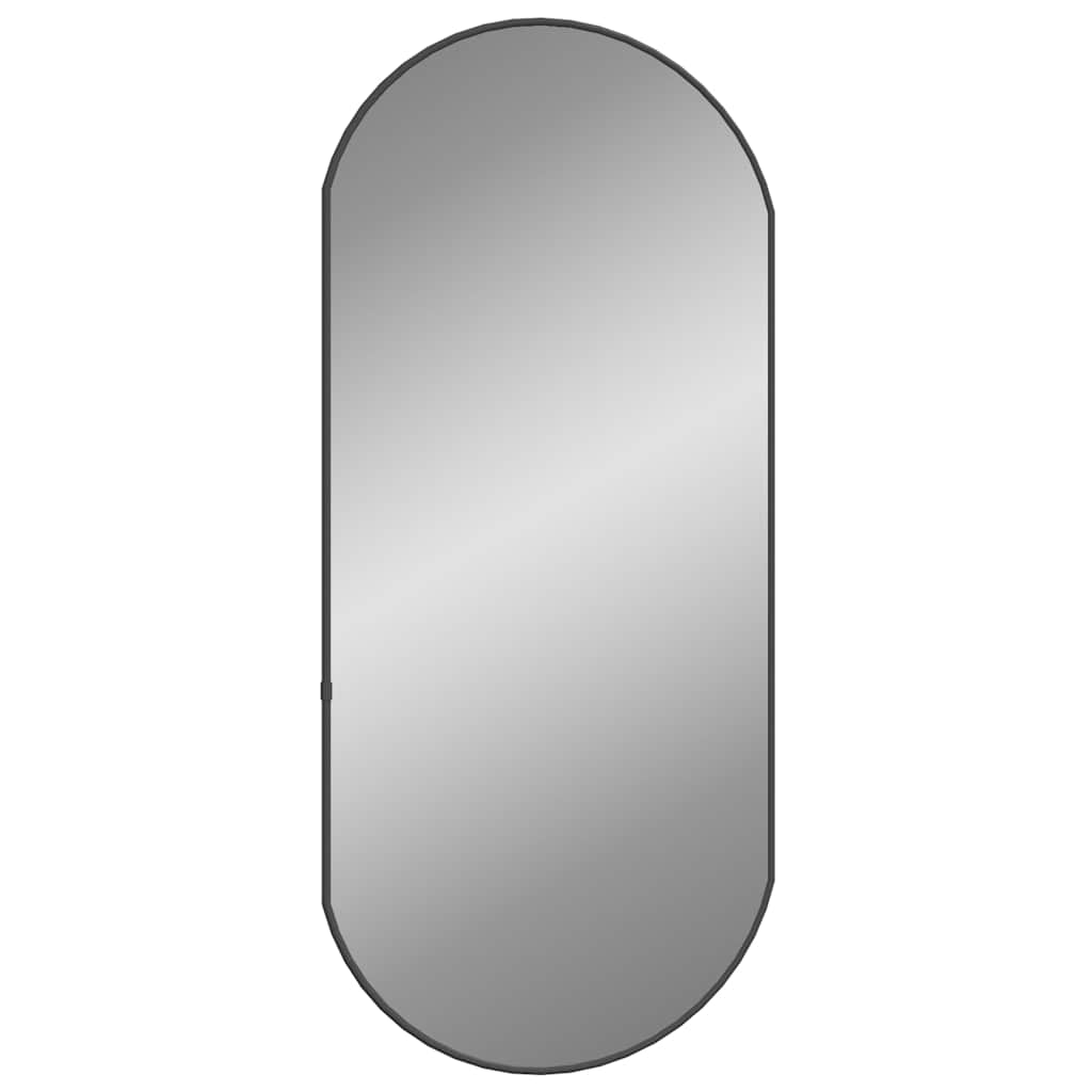 Vidaxl Wandspiegel 80x35 cm Oval Schwarz