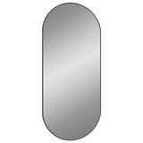 Vidaxl Wandspiegel 100x45 cm oval Schwarz