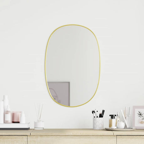 Vidaxl Wandspiegel 50x35 cm Gold gefärbt