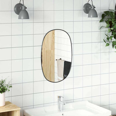 Vidaxl Wandspiegel 60x40 cm schwarz