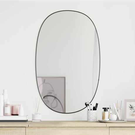 VidaXL Wandspiegel 80x50 cm schwarz