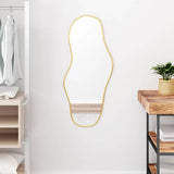 Vidaxx Wandspiegel 90x40 cm goldfarben