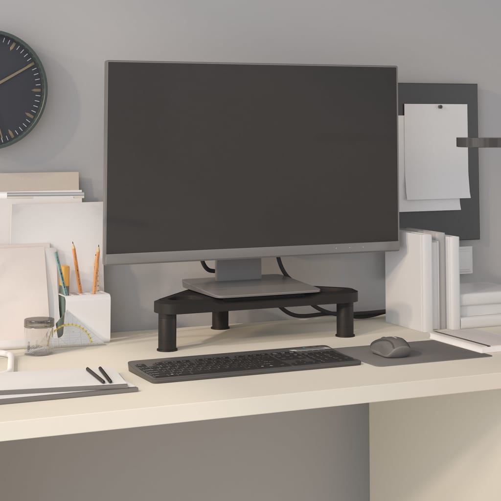 Vidaxl monitorstandaard hoek 49x28x10,5 cm zwart