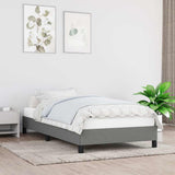 Vidaxl bedframe zonder matras 90x190 cm stof donkergrijs