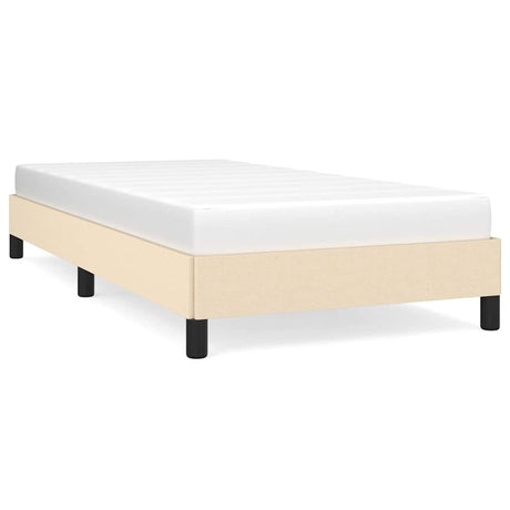 Vidaxl bedframe zonder matras 100x200 cm stof crèmekleurig