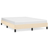 Vidaxl bedframe zonder matras stof crèmekleurig 140x190 cm