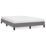 Vidaxl bedframe zonder matras stof donkergrijs 140x200 cm