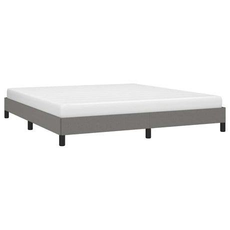Vidaxl bedframe zonder matras stof donkergrijs 160x200 cm