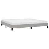 Vidaxl bedframe zonder matras stof lichtgrijs 200x200 cm