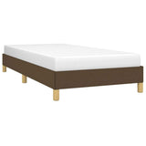 Vidaxl bedframe zonder matras 90x190 cm stof donkerbruin